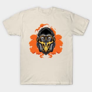 Gorilla with Gas Mask Illustration 01 T-Shirt